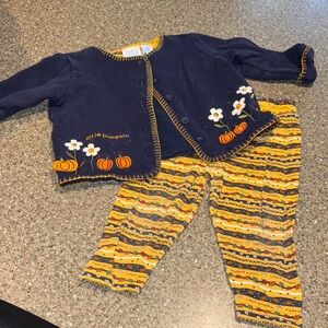 Vintage 2nd step pumpkin fall outfit
